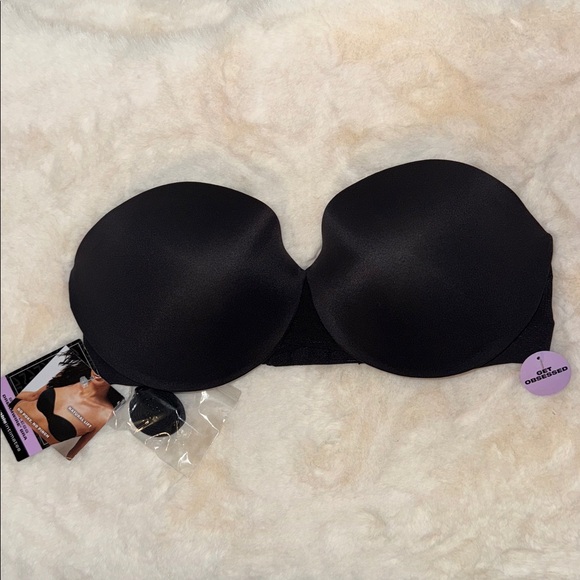 Maidenform Dreamwire Strapless Padded Lift Underwire Bra Black Size 34C - Picture 5 of 11